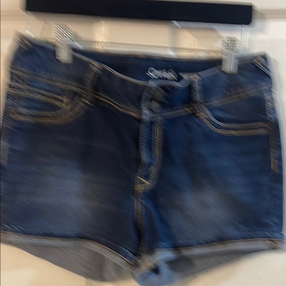Wallflower Dark Blue Jean Shorts - Picture 2 of 7